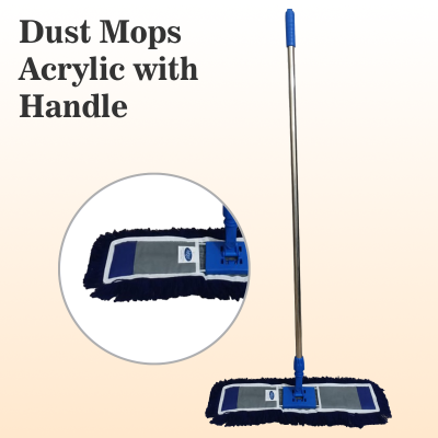 Dust Mop Acrylic with Handle – Professional Floor Cleaning Tool